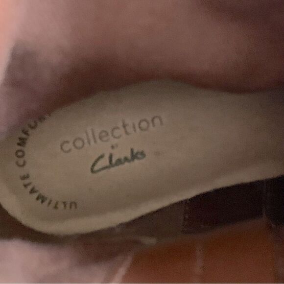 Clarks Ankle Boots ‘Camzin Strap’ Mahogany Suede Leather Ankle Boot Sz 7.5 NWT - Picture 7 of 9